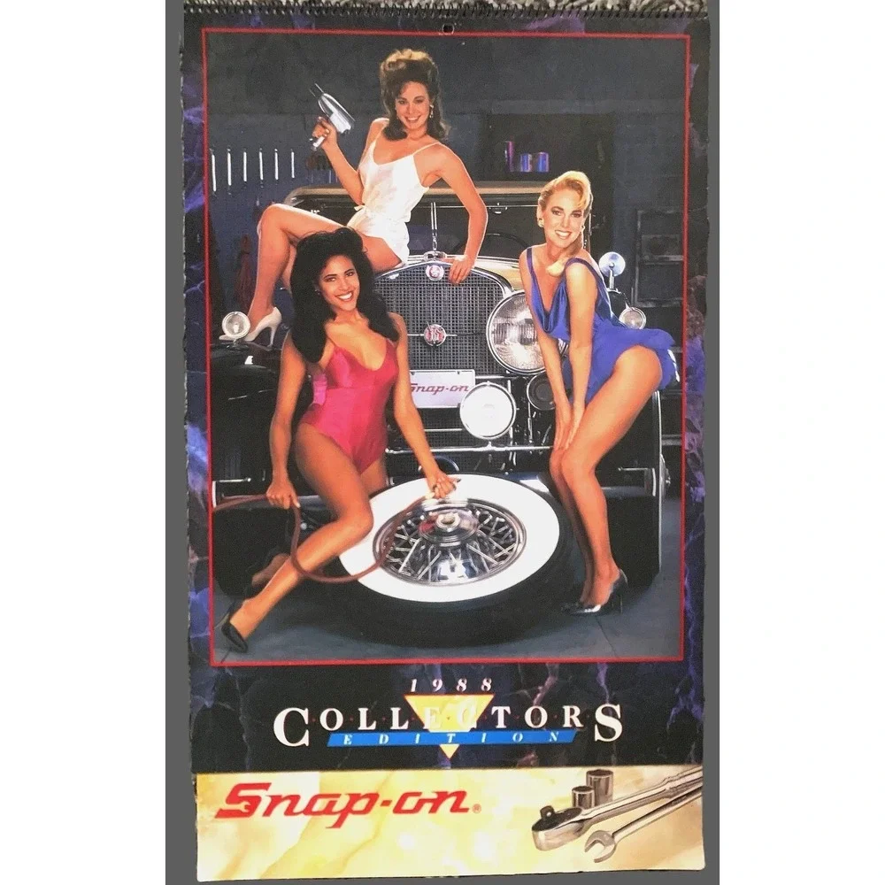 7 Snap-On Tools Collection Calendars 1988-90-92-96-97, 2001-02 Wheels & Girls VG